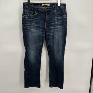 Big Star Jeans Womens 29 Maddie Crop Stretch Midrise Western Rodeo Cowgirl #12G‎